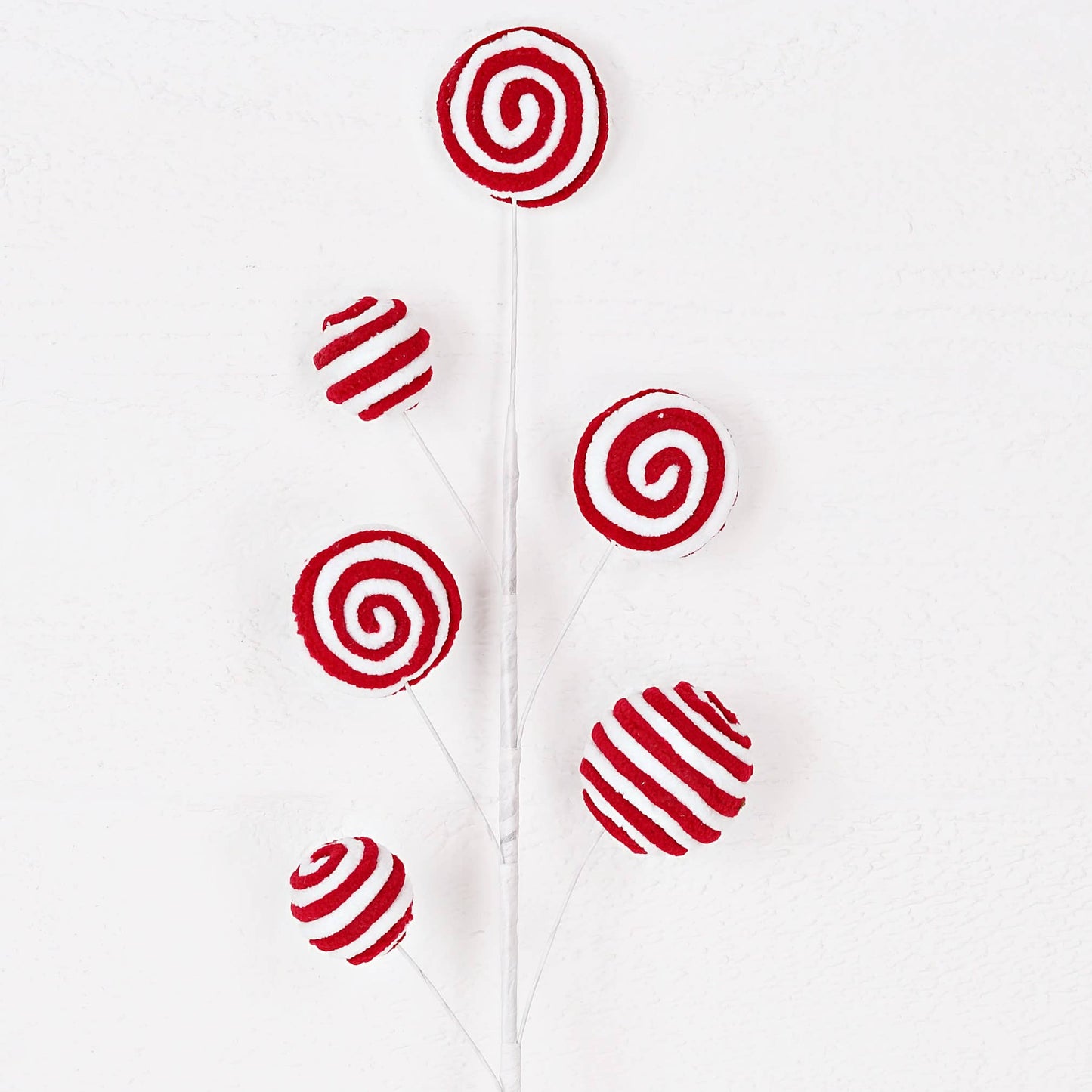 23in Spray-Pom Pom Peppermint Ball and Lollipop