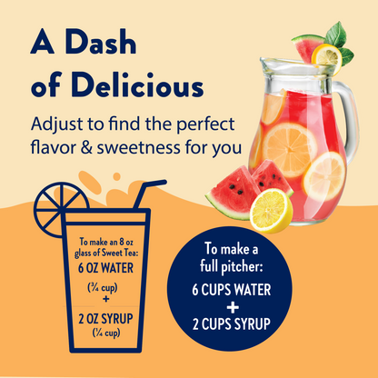 Sugar Free Watermelon Lemonade Syrup Concentrate; low calorie, keto-friendly; available in multiple bottle sizes.