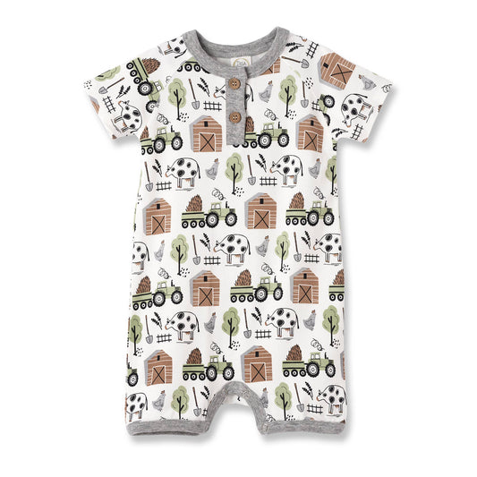 Barnyard Buddies Short Bamboo Romper