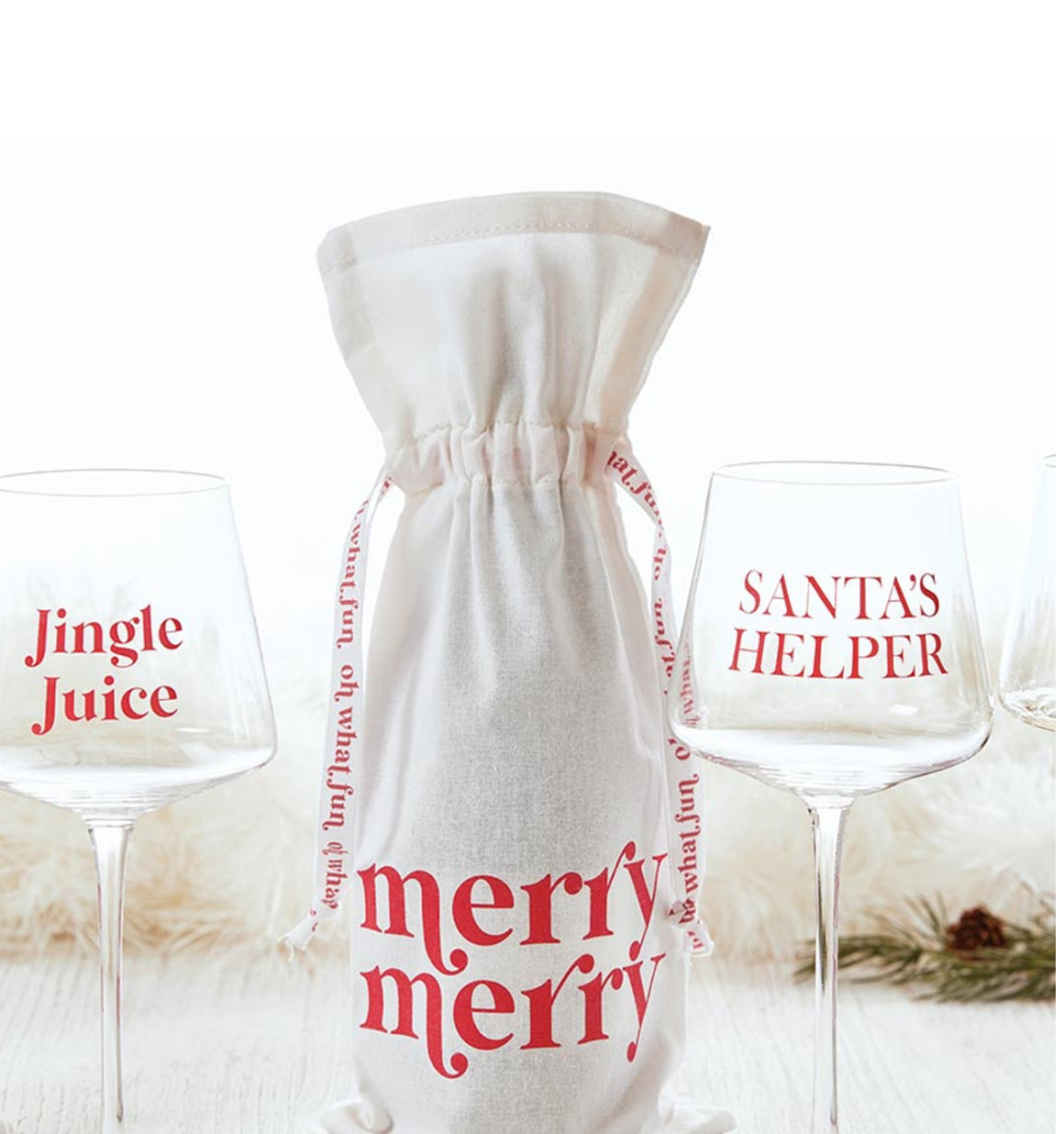 Merry Merry Wine Bag