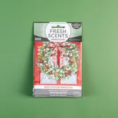 Red Door Wreath Scented Sachet with a holiday wreath design; available in multiple sizes.