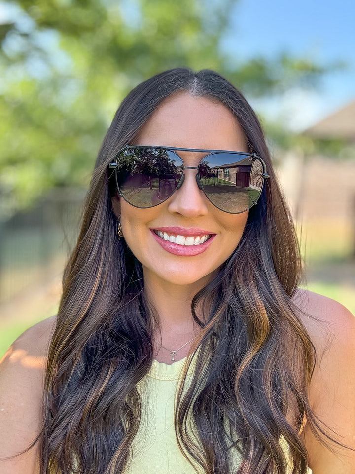 Dax Shay Sunglasses, available in sizes S, M, and L.