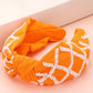 Game Day Seed Beaded Check Knot Headband