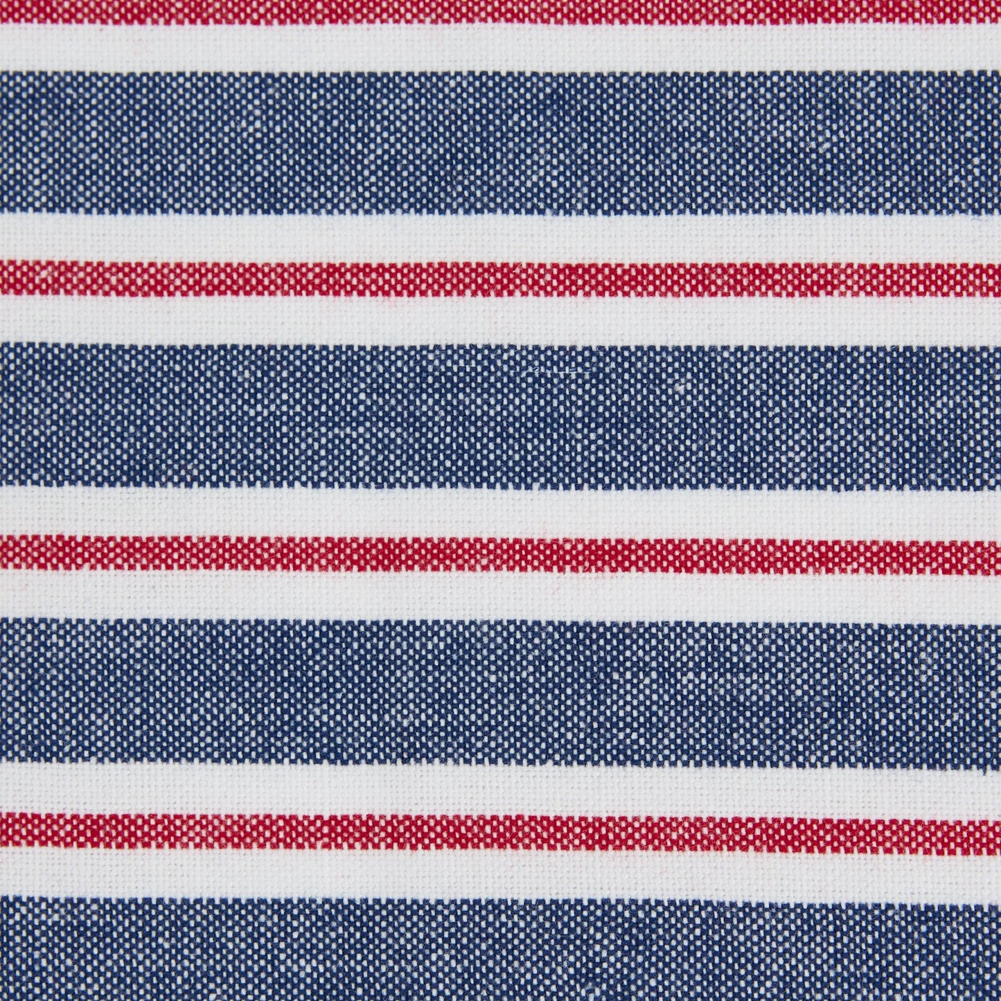 America Stripes Embellished Dishtowels with navy, white, and red stripes; available in 18"x28".