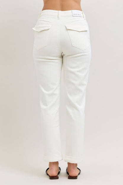 Judy Blue Aurora Weekender White Jeans