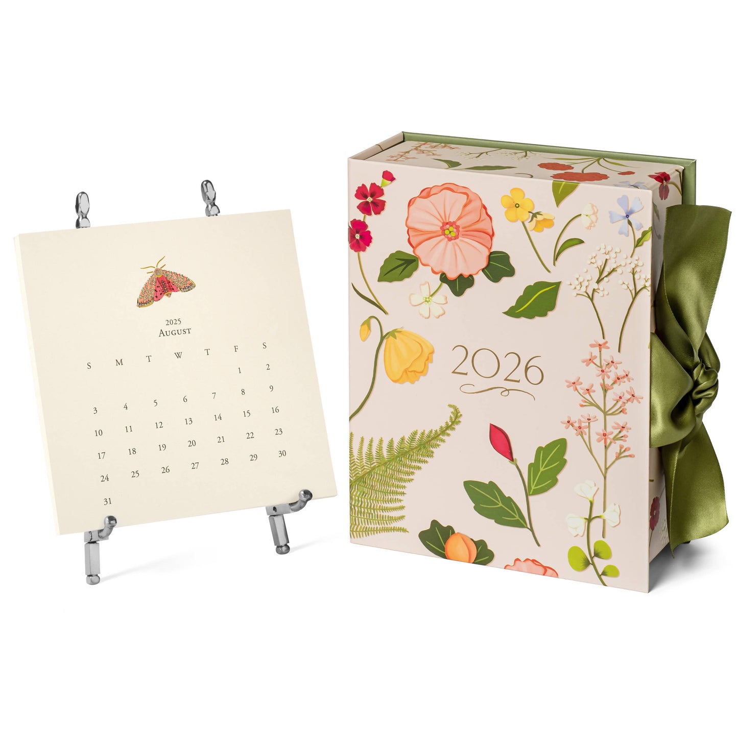 2026 Classic Desk Calendar: Gold Easel