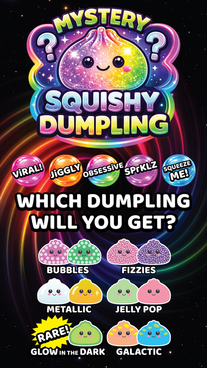 Fun Doh 4" Mystery Dumpling Squish Toy