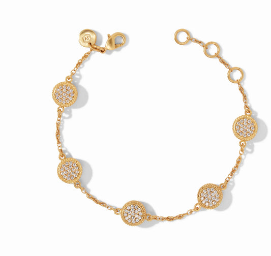 Windsor Delicate Bracelet Gold Pave Cubic Zirconia