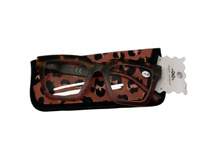 Wildside Vision Readers, tortoise-shell frames, +1.50 magnification.