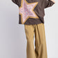Star Patch Top: Mineral-washed cotton jersey with large, colorful star patch on the front. Sizes available: XS, S, M, L, XL.
