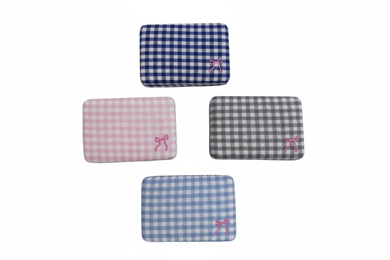 Gingham Jewelry Case