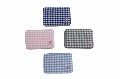 Gingham Jewelry Case