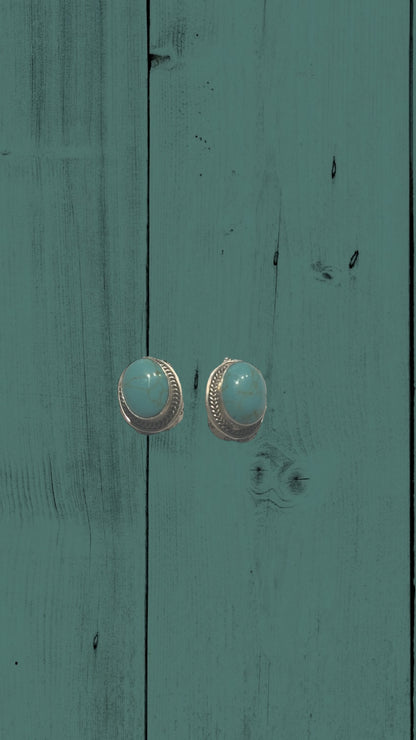 Vintage Cloud Sterling Silver Turquoise