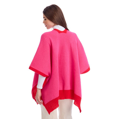 Pink Bringham Reversible Poncho