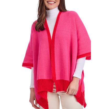 Pink Bringham Reversible Poncho