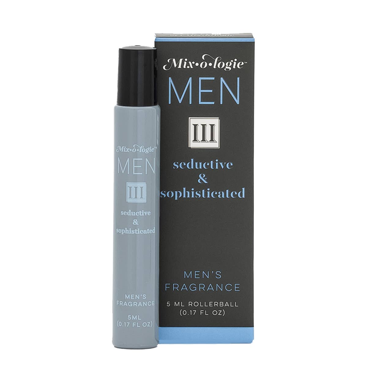 5ml Mixologie Men III (Seductive & Sophisticated) Cologne RollOn, alcohol-free and long-lasting. Only available in 5ml size.