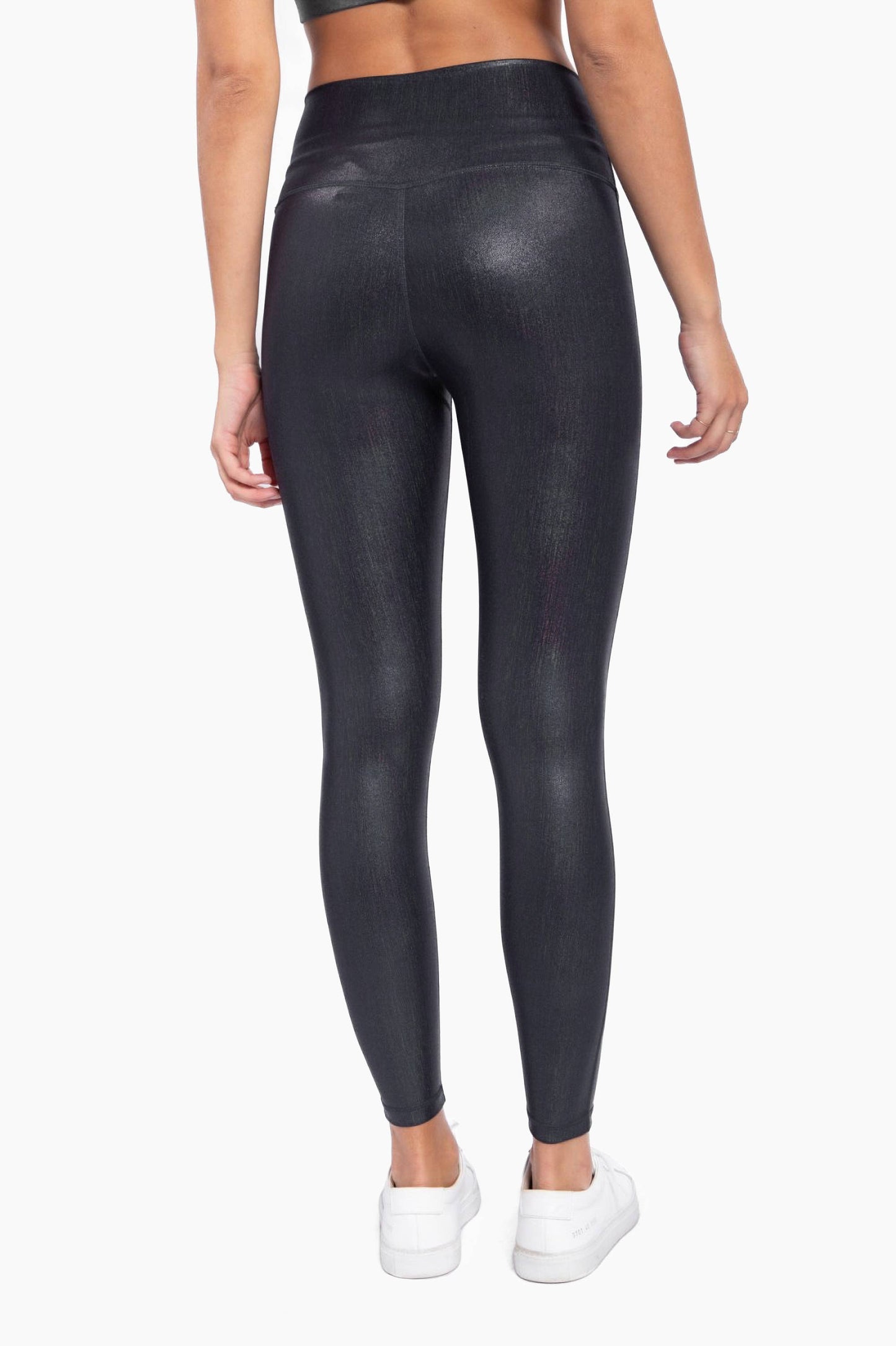 Iridescent Holo Foil High-Waisted Leggings