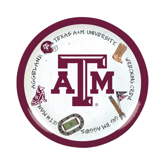 TAMU Round Melamine Charger