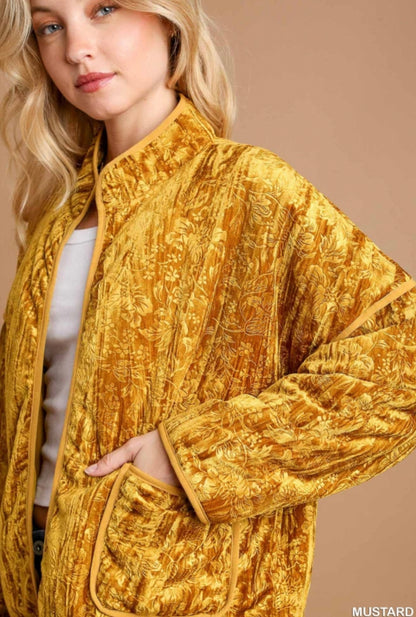 Fall Vintage Velvet Jacket
