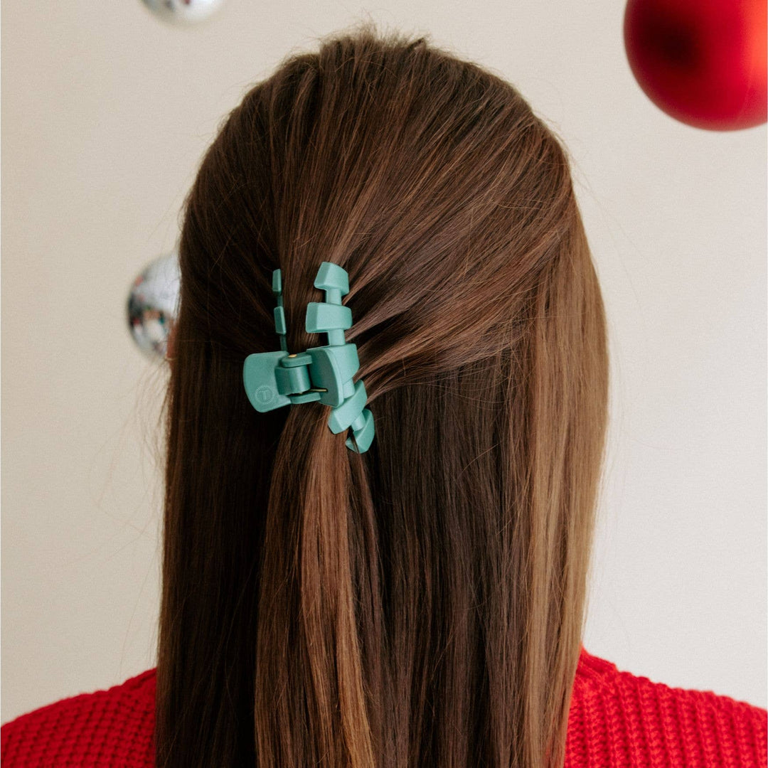 Classic Hair Clip | Fir Real: matte green claw clip. Available in multiple sizes.