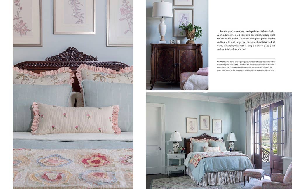 Carved wooden headboard, available in Queen, King, and California King sizes. Traditional style with light blue finish.
