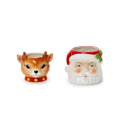 Holiday Hand-Painted Multipurpose Containers