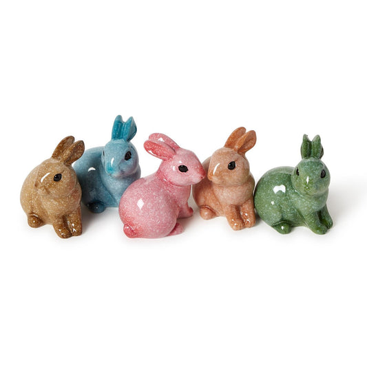 Hand-Painted Resin Bunny