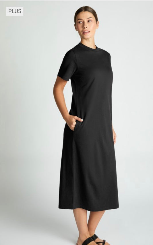 Cotton T-Shirt Midi Dress