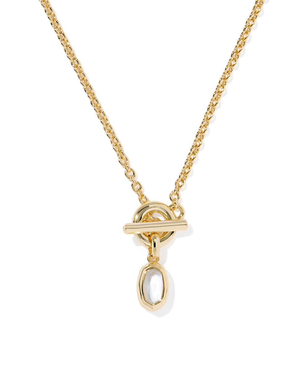 Mini Elisa Toggle Pendent Gold Necklace | Kendra Scott