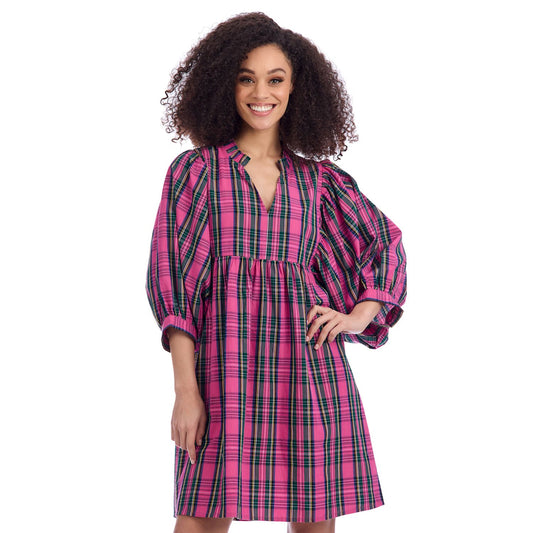 Pink Plaid Shipley Dress