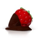 A Sweet on You Minis chocolate-covered strawberry with green top, dark chocolate coating; available in mini sizes.