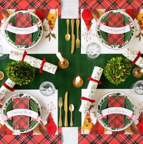 Red Plaid Runner, available in multiple sizes.