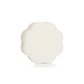 White, flower-shaped, porous French Lavender Daisy Spongette bath sponge; available in regular and travel sizes.