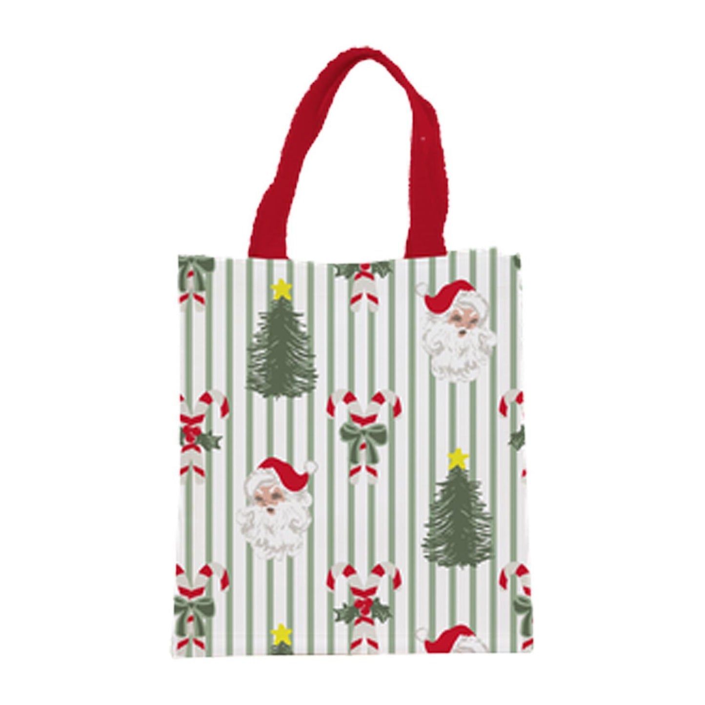 Compact Carry Tote Peppermint Pine
