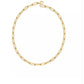 18-inch Paperclip Necklace with rectangular links in an alternating pattern.