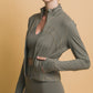 Active Long-Sleeve Zip-Up Performance Top: buttery soft, features thumb holes. Available sizes: XS, S, M, L, XL.