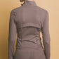 Active Long-Sleeve Zip-Up Performance Top: Lightweight, breathable fabric with front zip. Sizes available: XS, S, M, L, XL.