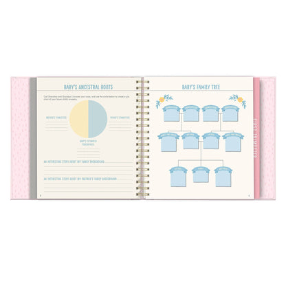 Bump for Joy: A Pregnancy Journal (Pink), includes pages for family history; available in standard size.