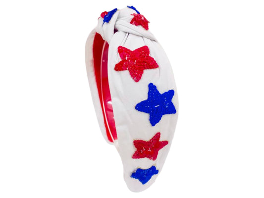 Sequin Stars Knot Headband