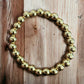Gold Stainless Steel Beaded Bracelet