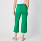 Bright green Judy Blue High Waist Garment Dyed Crop Wide Jeans. Available in sizes 24–32, 14W–24W.