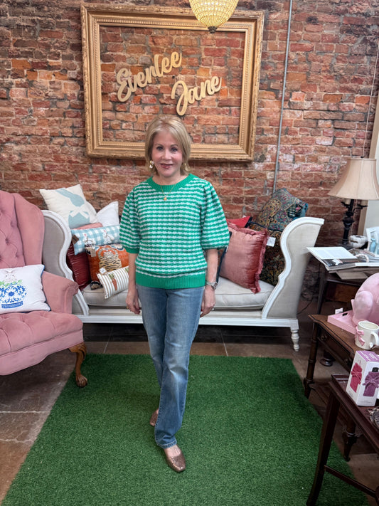 Abigail Sweater | Blue & Green