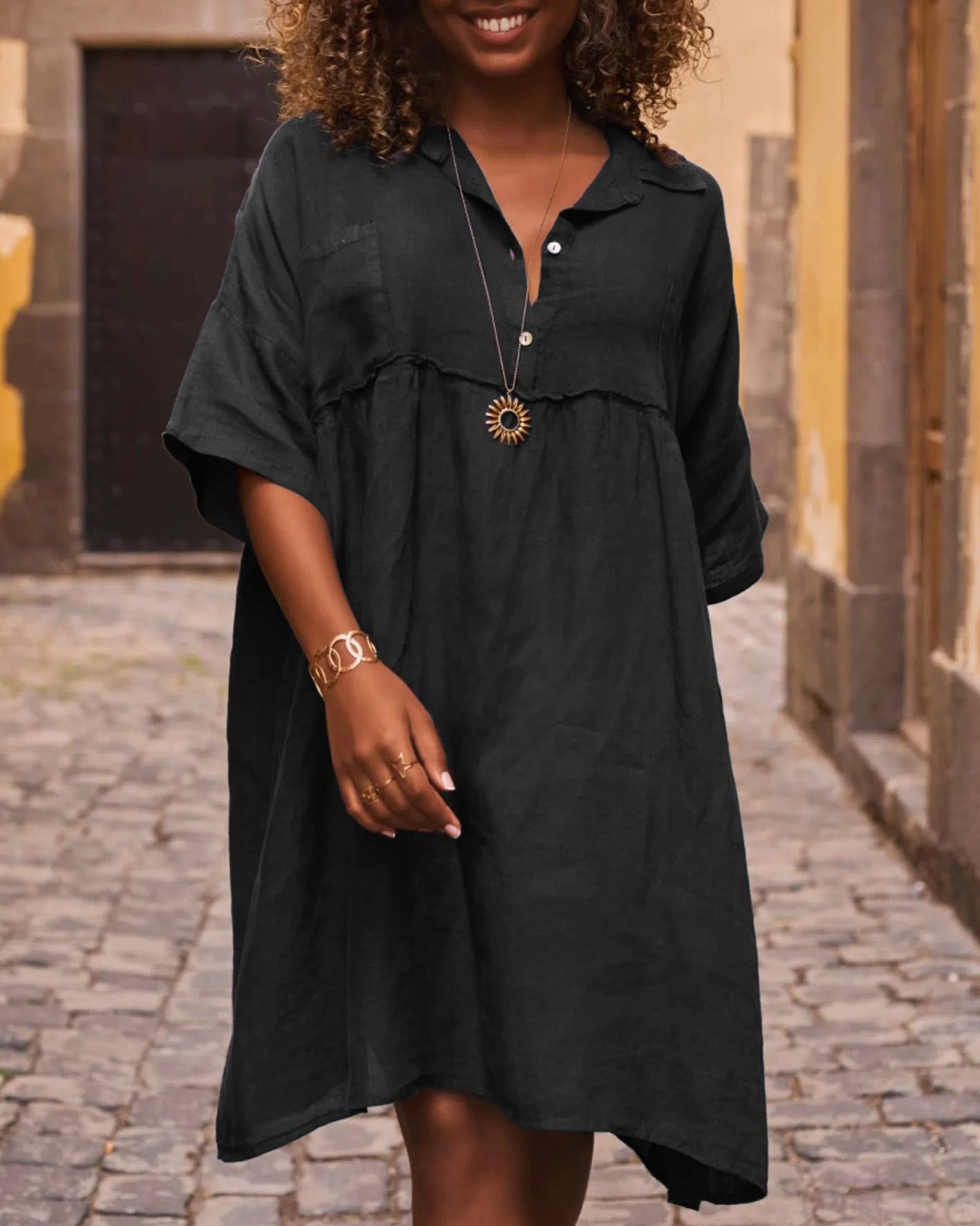 Polo Collared Resort Dress