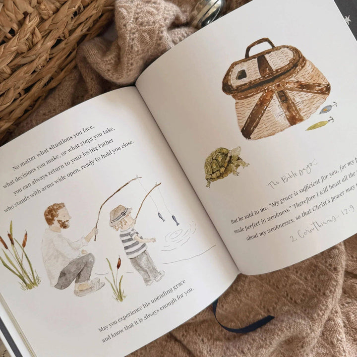 Open Bedtime blessings book.