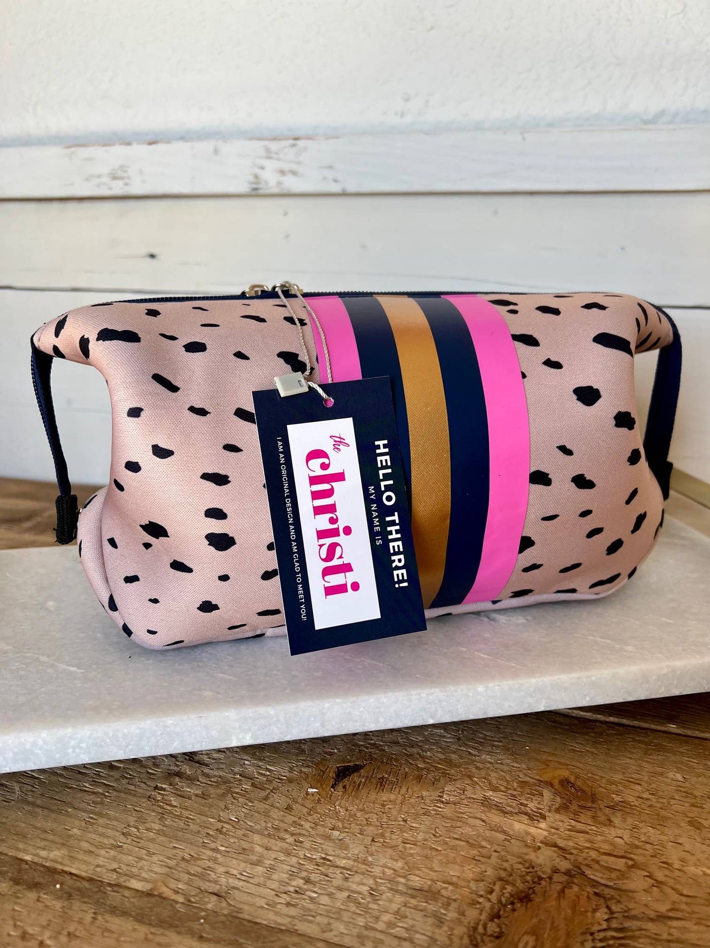 The Christi Small Neoprene Makeup Bag