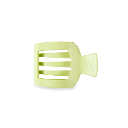Light green rectangular hair clip with wide gaps, strong grip, and "T" logo on hinge. Available in one size.