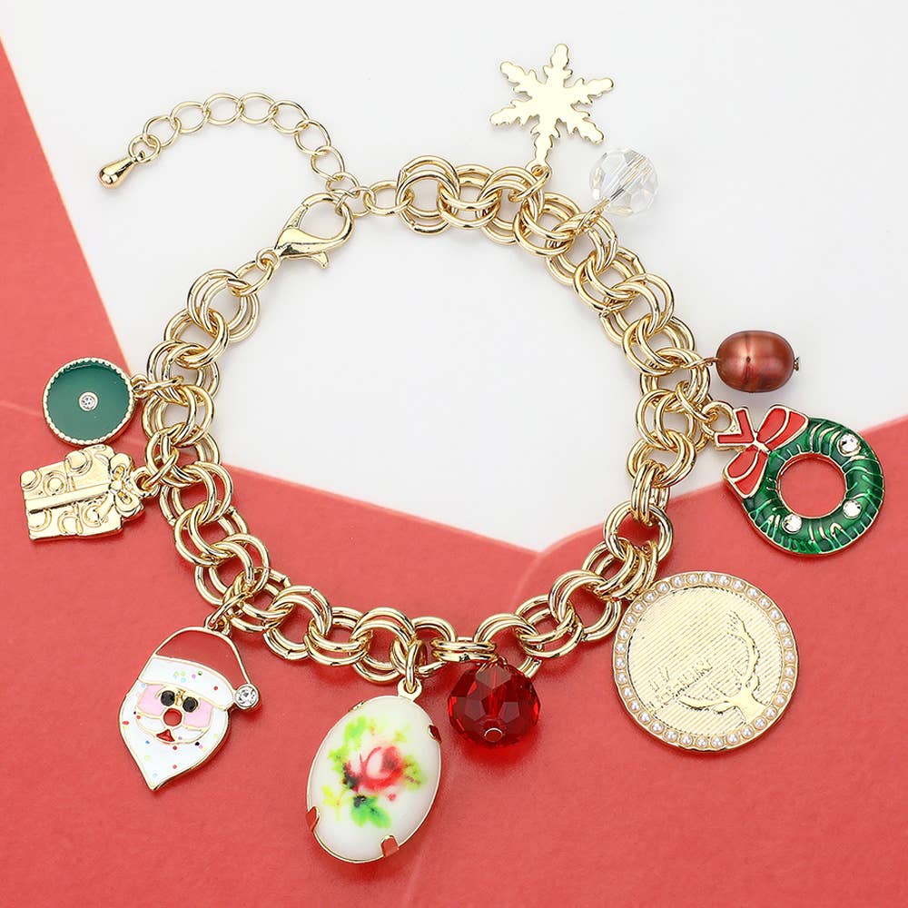 Christmas Charm Station Bracelet