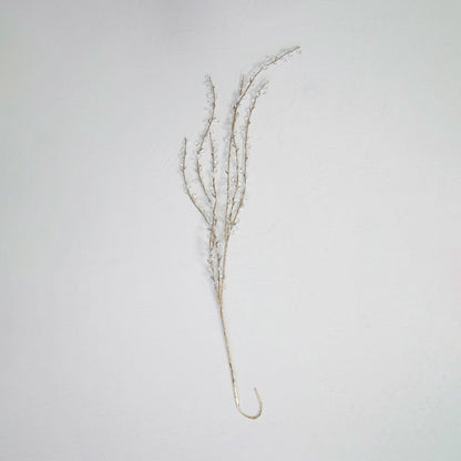 Faux Twig Spray w/ Acrylic Jewels & Glitter