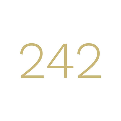 Light gold “242” evokes the CHIC - Clear Stone Necklace (multi) NK890; available in multiple sizes.