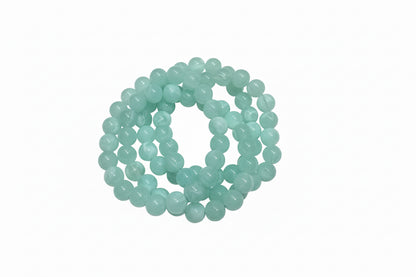 Marbled Green Beaded Jewelry